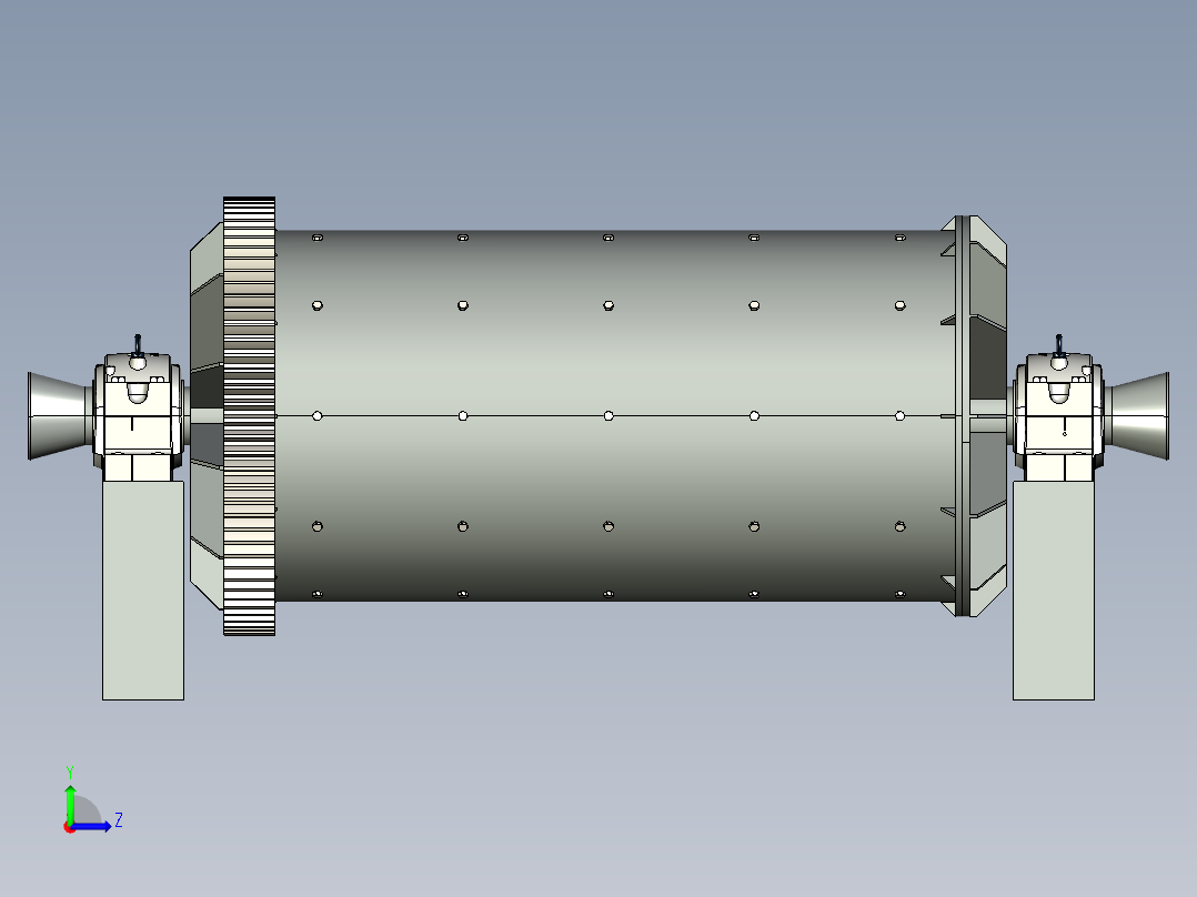 球磨碎石机的设计左视图