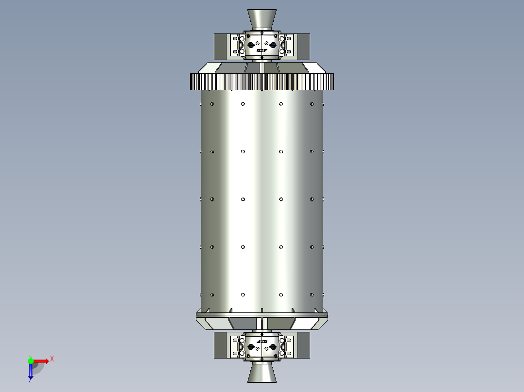 球磨碎石机的设计俯视图