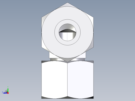 卡套式工业通用硬管接头EO_Swivel_nut_elbow_EW12S71右视缩略图