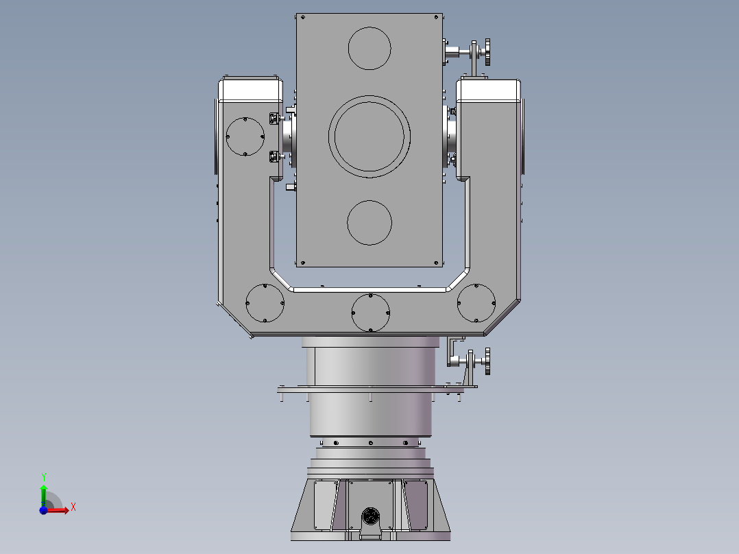 二维转台前视图