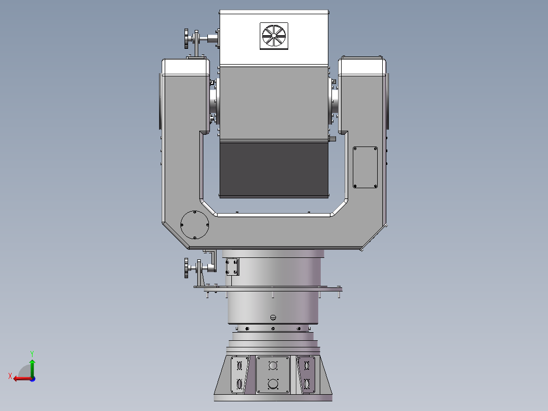 二维转台后视图