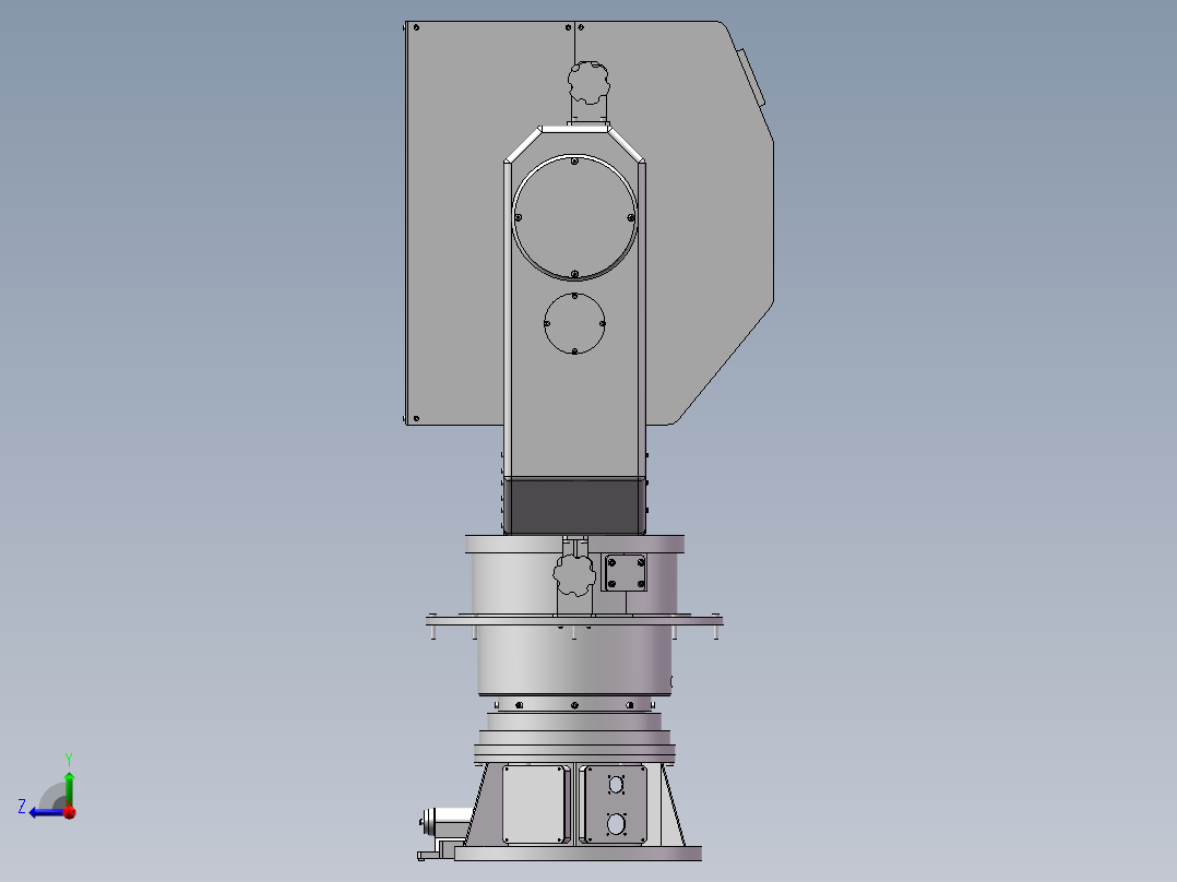 二维转台右视图