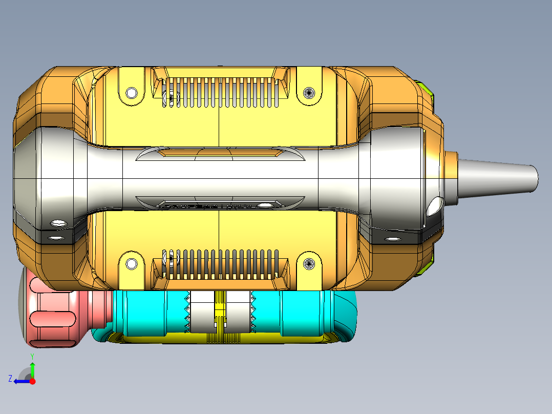 重型大电镐右视图