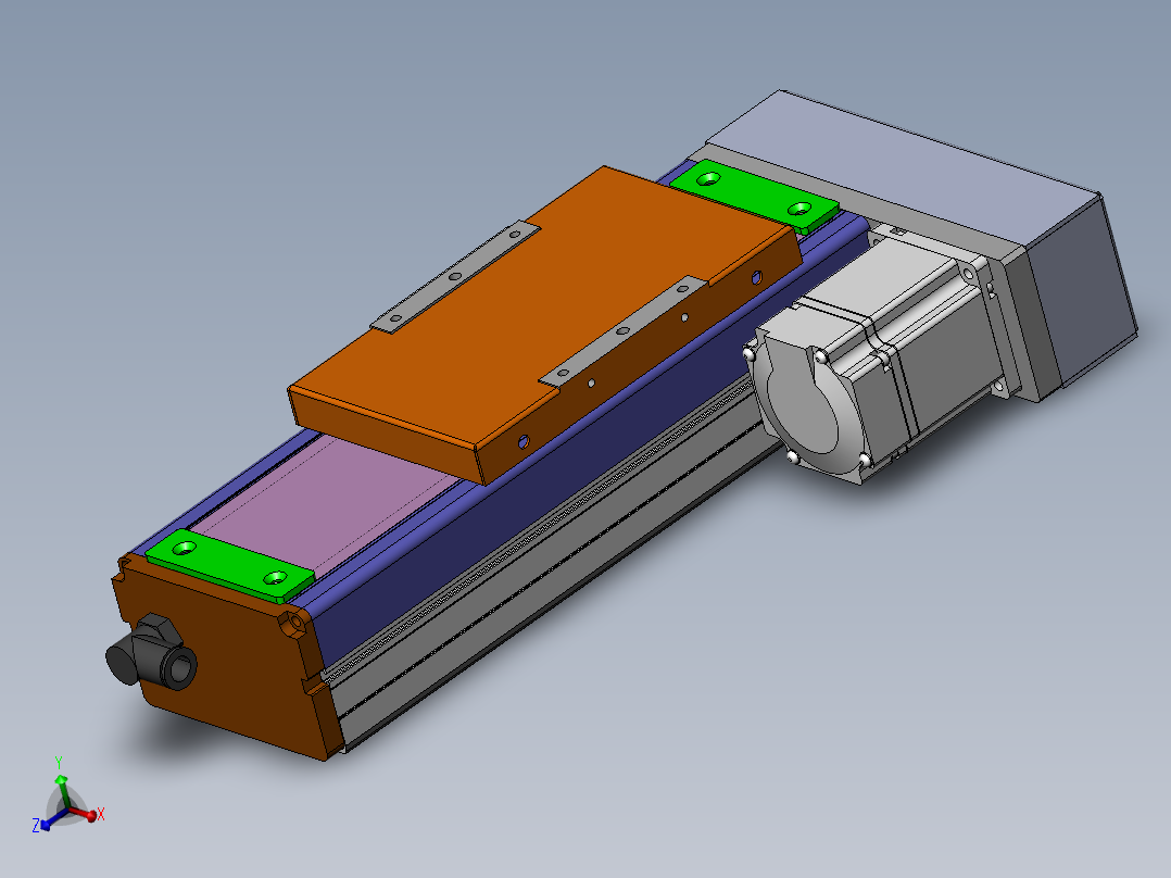 MCH丝杆全封闭MCH12-BR-200W主视图