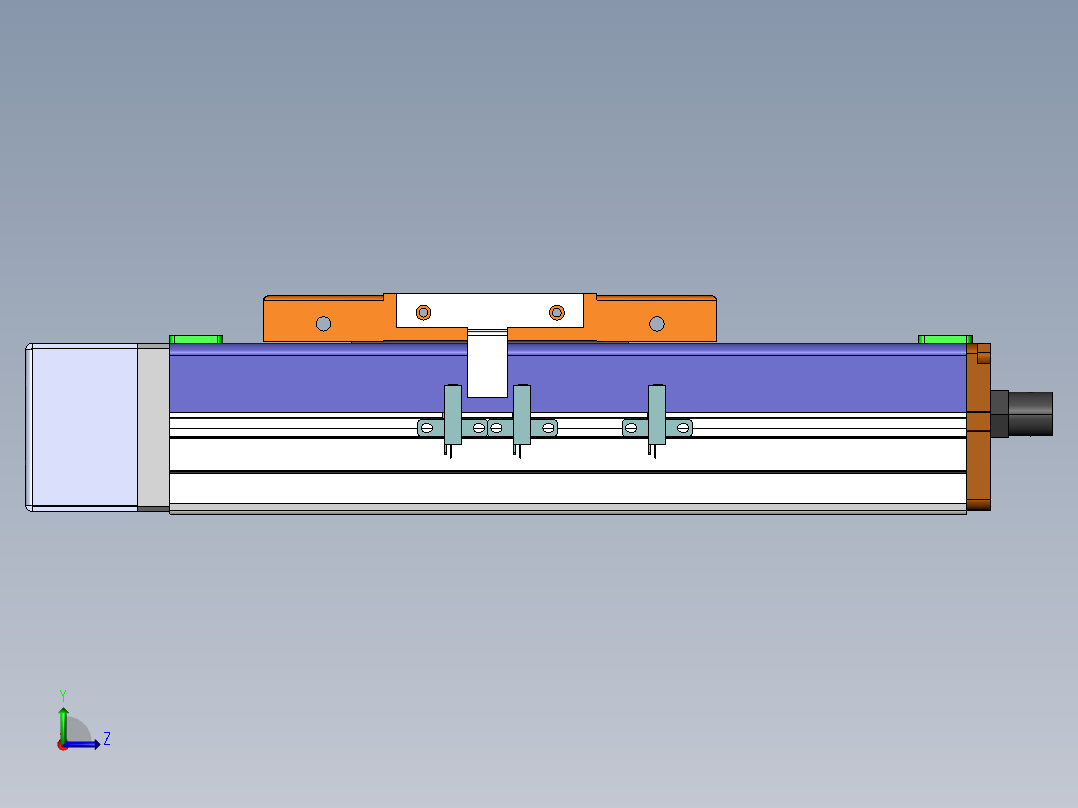 MCH丝杆全封闭MCH12-BR-200W左视图