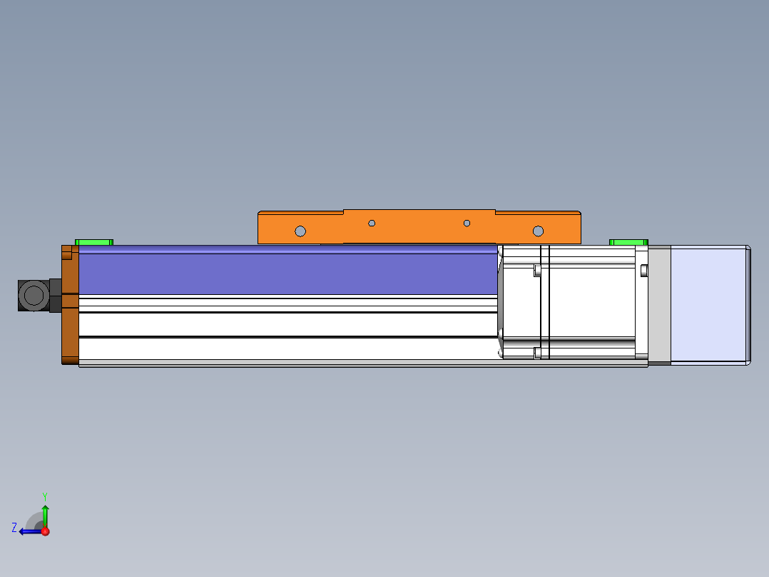 MCH丝杆全封闭MCH12-BR-200W右视图
