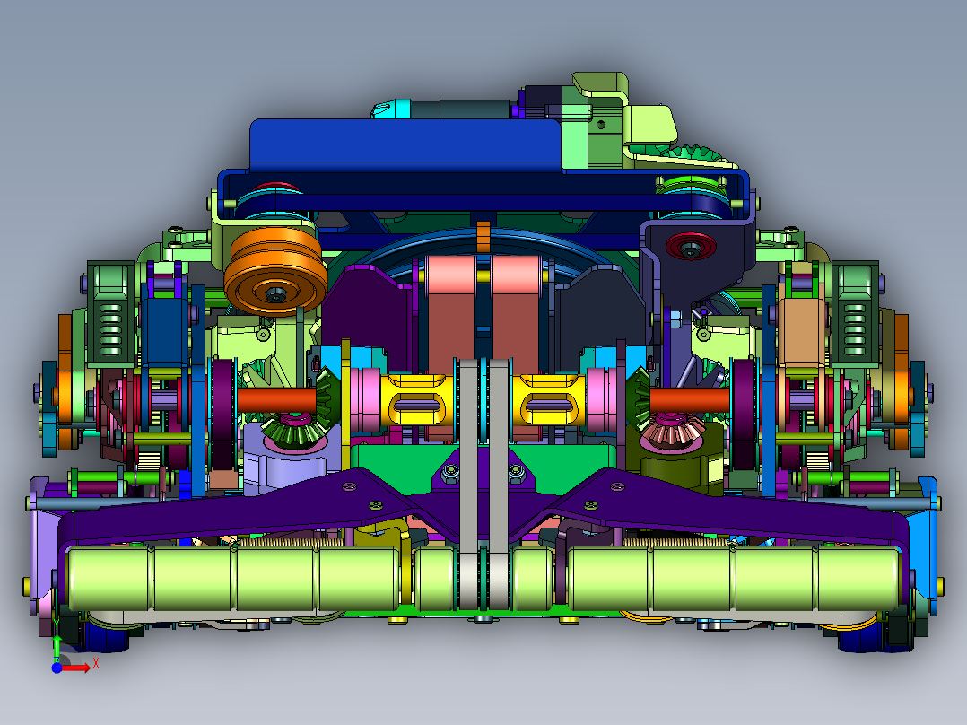 训练用寻球拾球追踪小车前视图