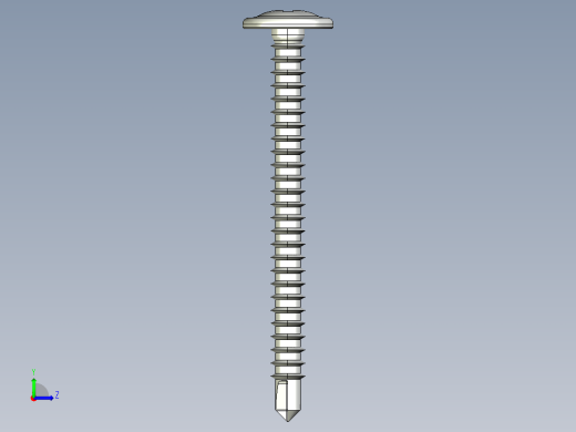 紧固件-STEP Drill-Tip Saucer Screw-02左视缩略图