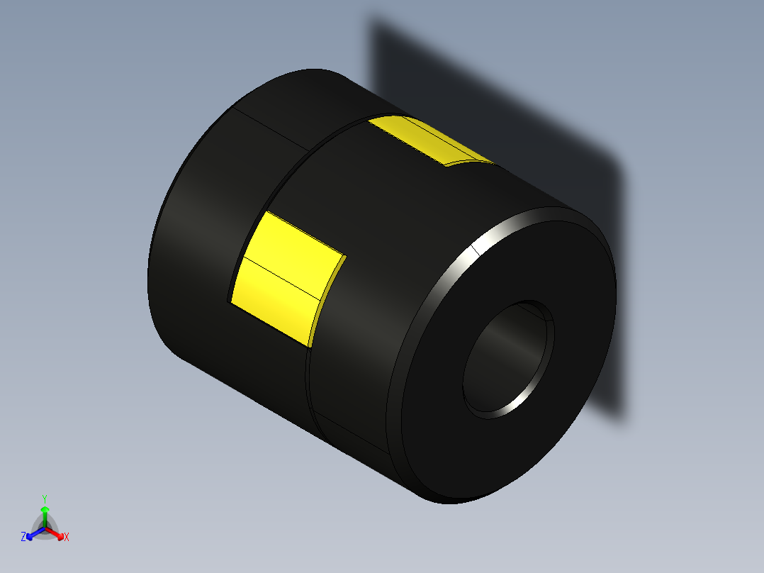 弹性联轴器6正等轴测图