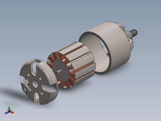 大疆无人机用驱动电机三维模型