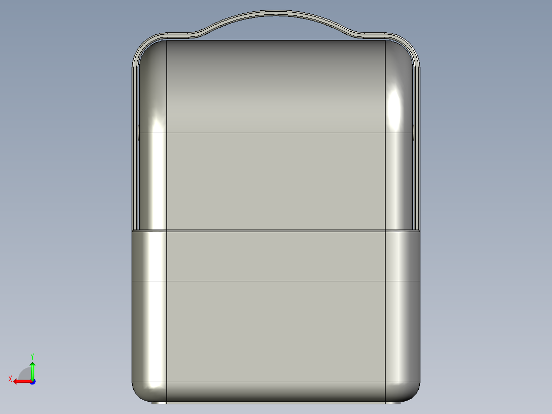 网红化妆盒后视图