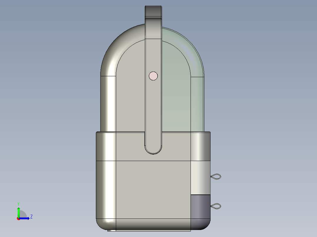 网红化妆盒左视图