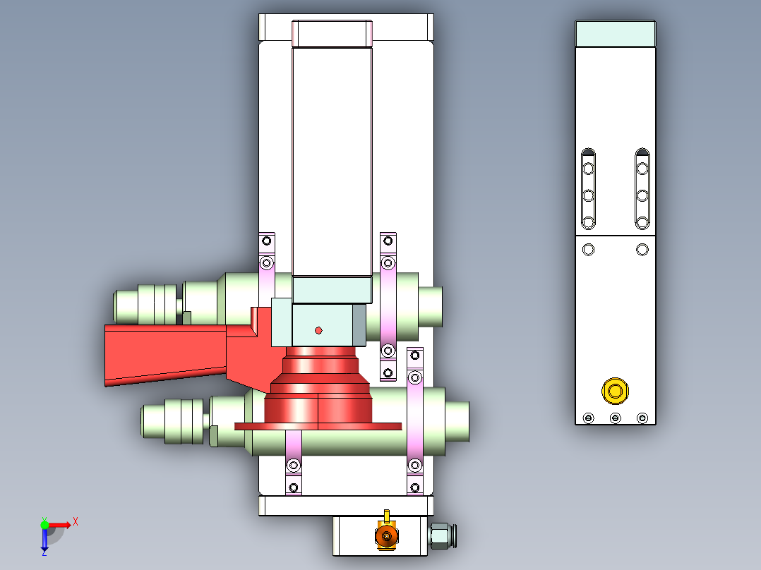 S1-笔记本CNC工装夹具三维模型MAOSHUAGUDINGZUO-0214俯视图