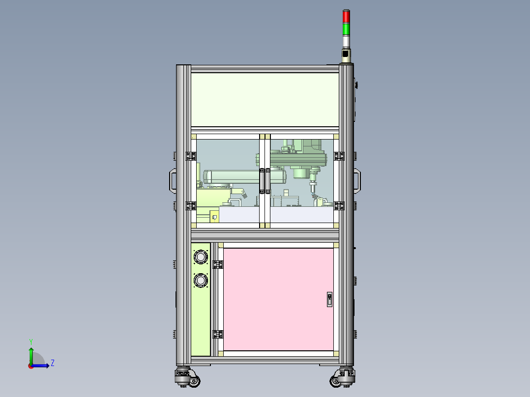 PCB排列组合自动插入设备(量产含DFM)sw17可编辑左视图