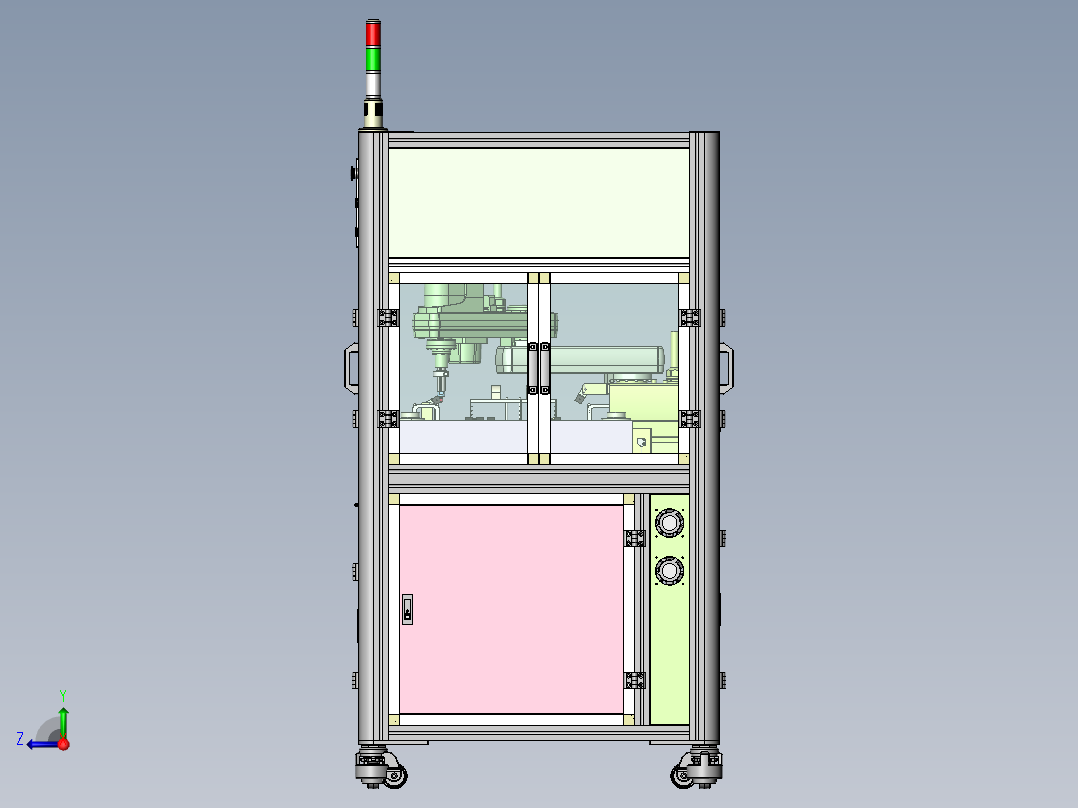PCB排列组合自动插入设备(量产含DFM)sw17可编辑右视图