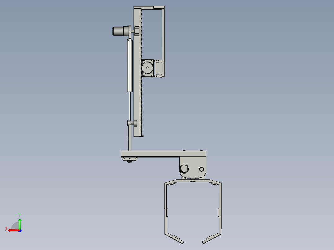 垃圾提升装置后视图