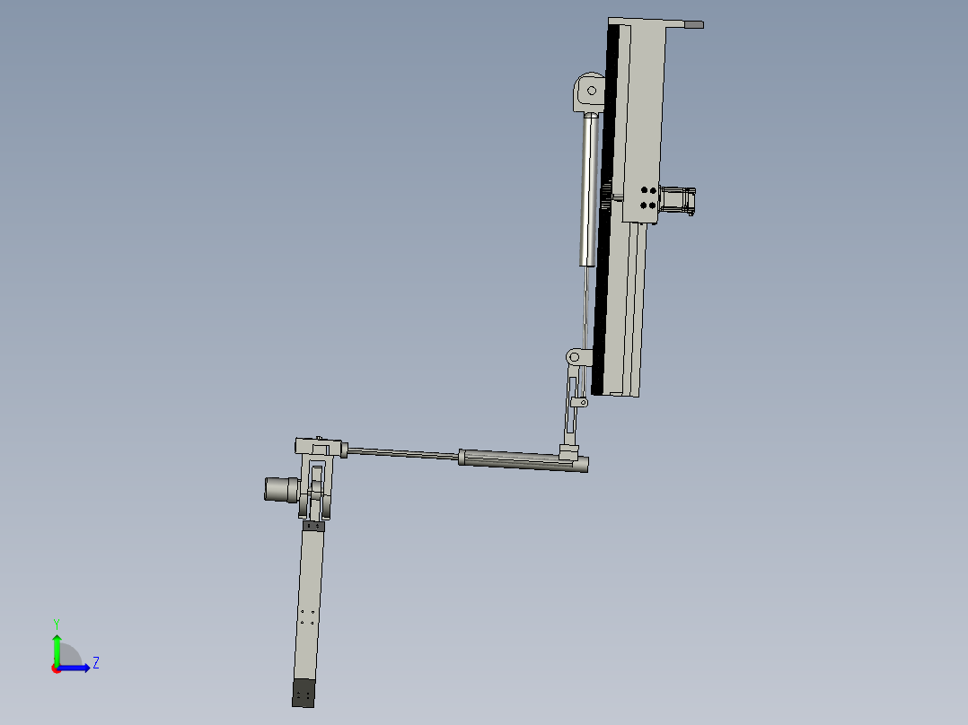 垃圾提升装置左视图