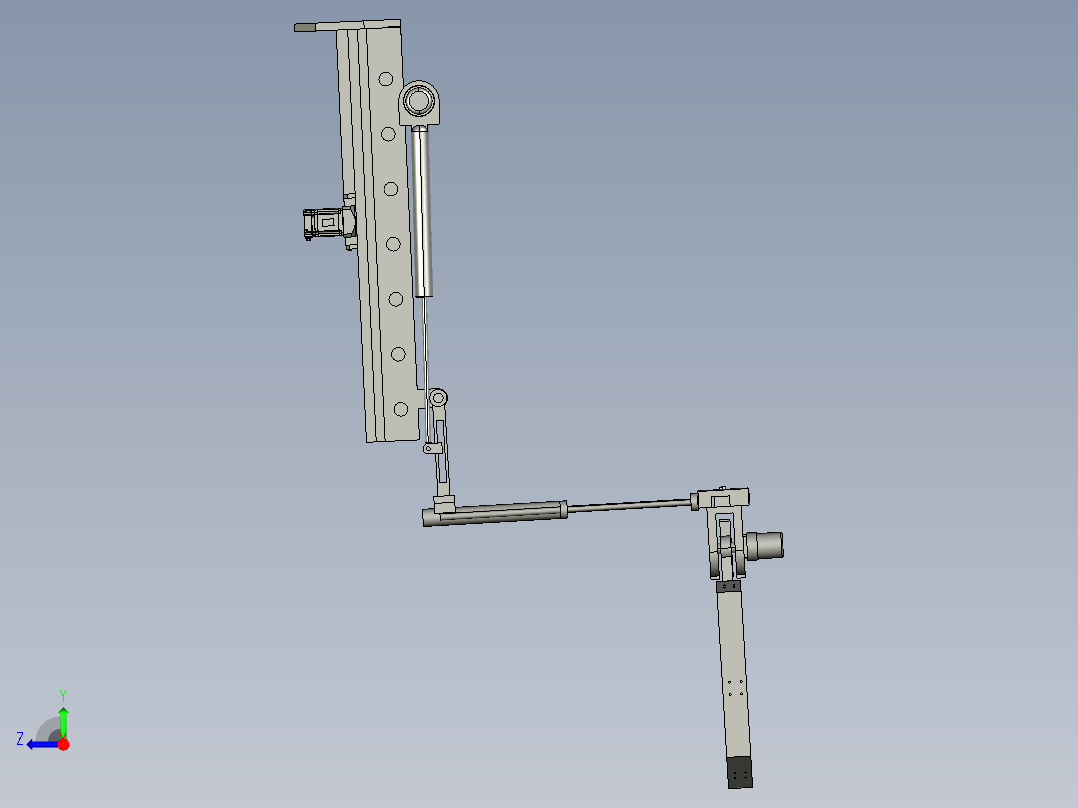垃圾提升装置右视图