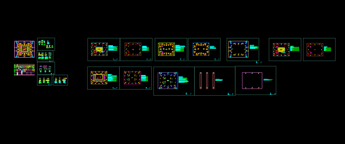 平板电脑冲孔打字模具设计图