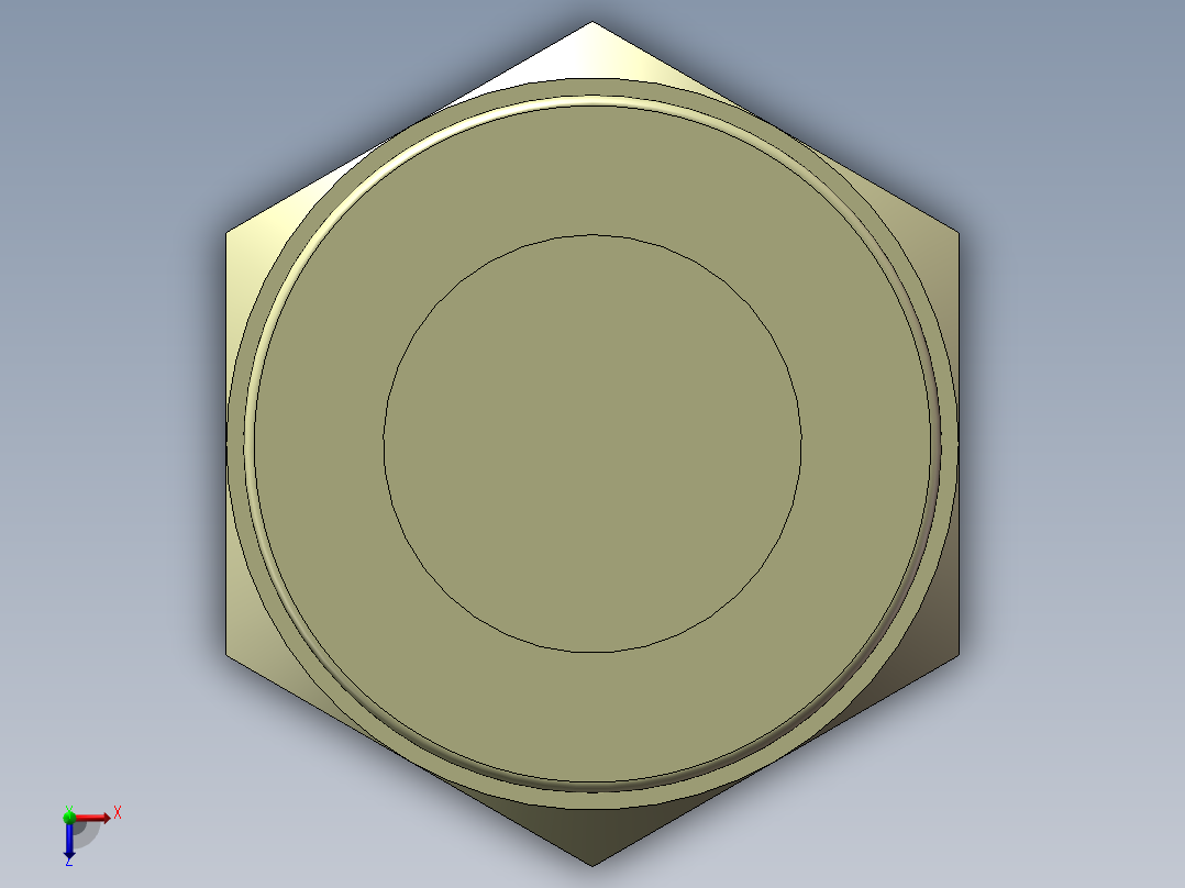 螺纹直通 亿日 EPC12-02俯视图