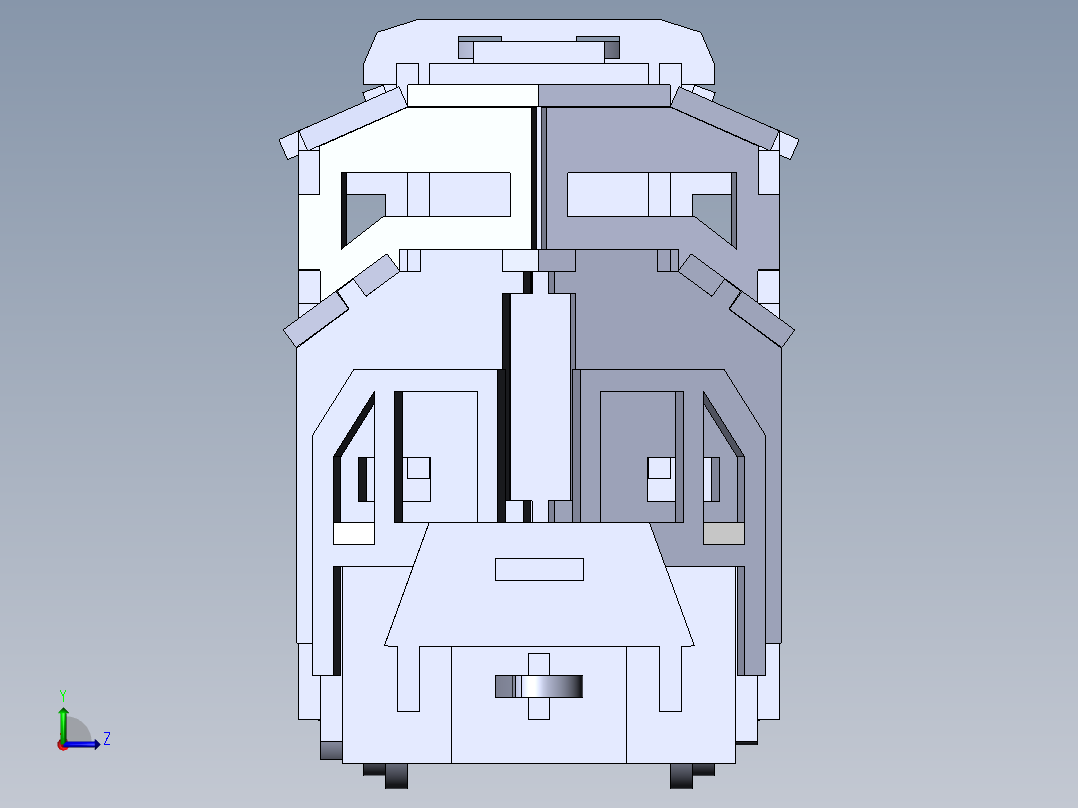 火车、动车、高铁(14)左视图