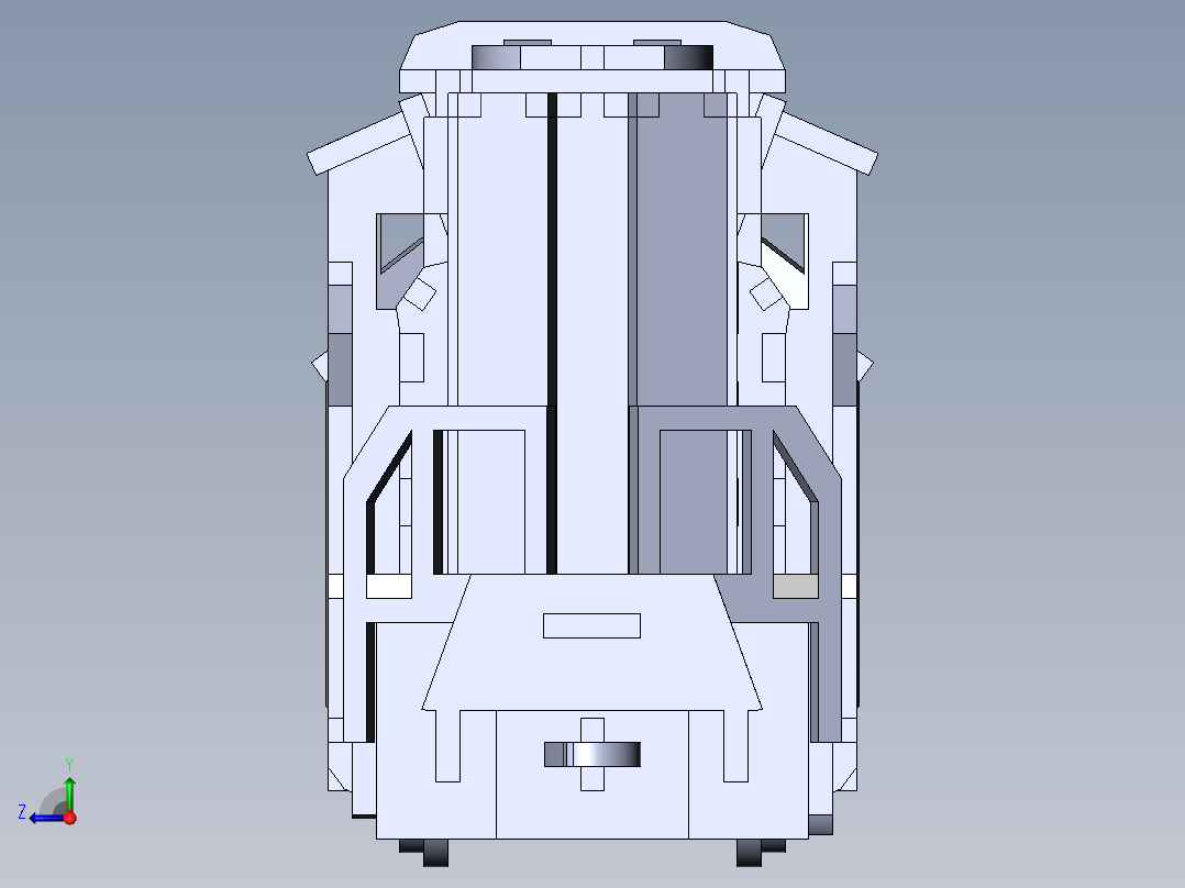 火车、动车、高铁(14)右视图