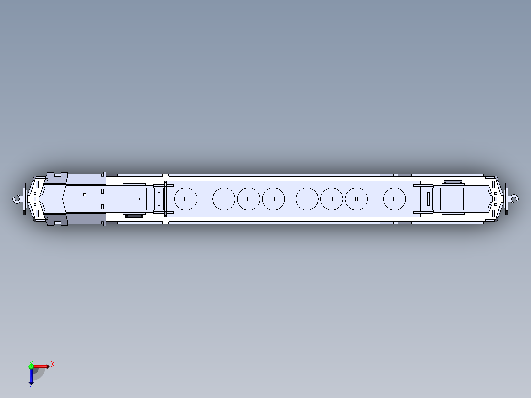火车、动车、高铁(14)俯视图