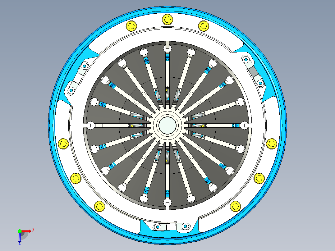离合器(7)俯视图