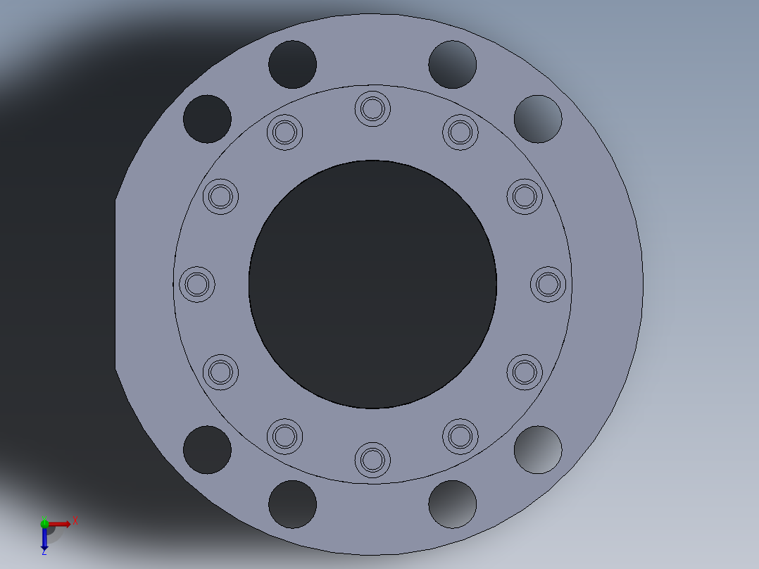 气缸液压压盖180-mm-1.snapshot.1俯视图