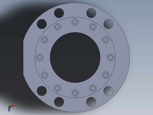 气缸液压压盖180-mm-1.snapshot.1俯视缩略图