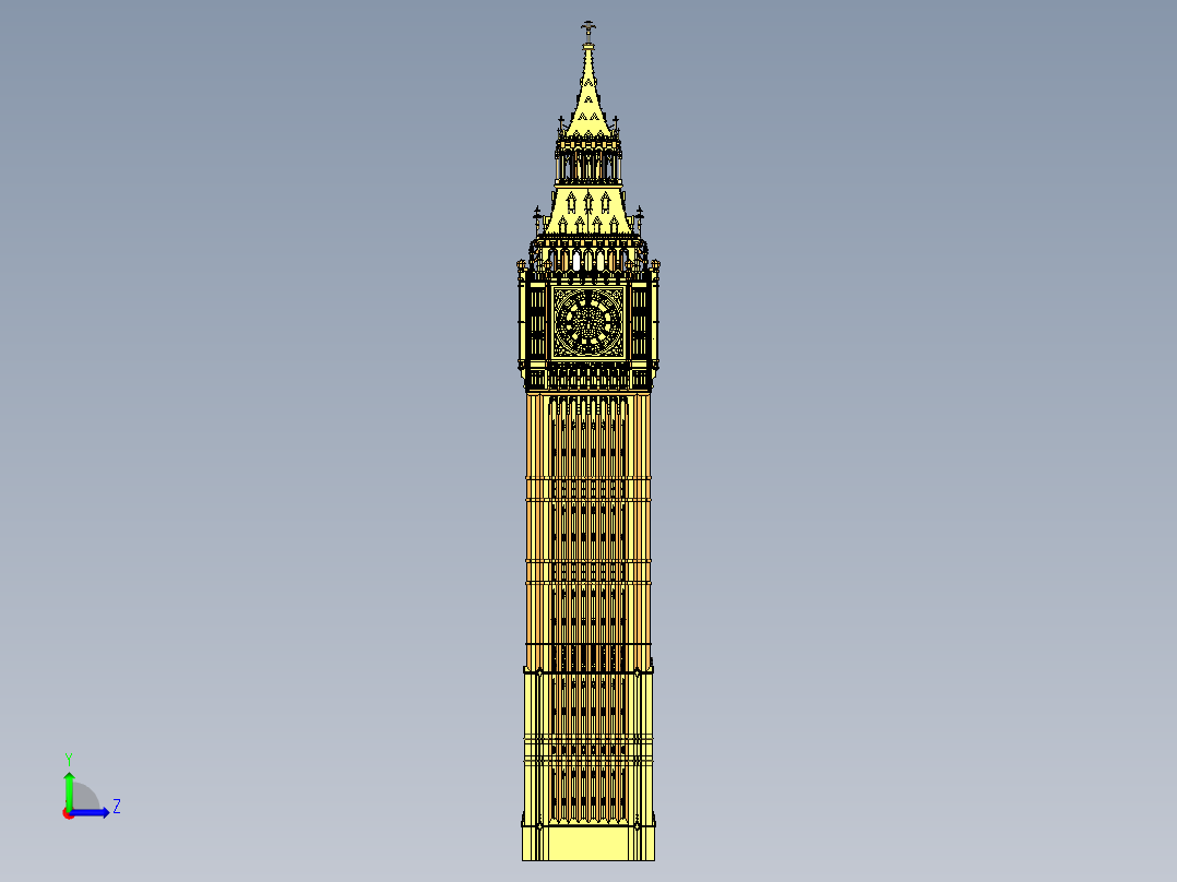 房子、建筑(221)左视图