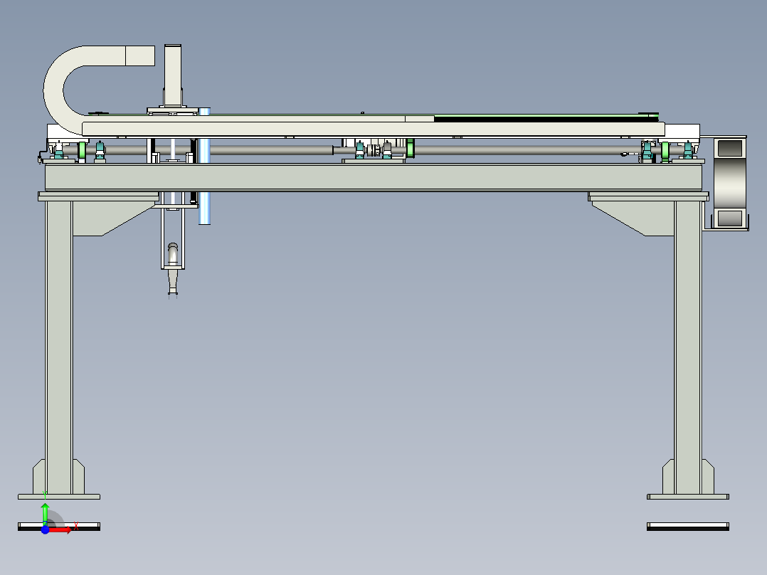 自动清洁设备前视图