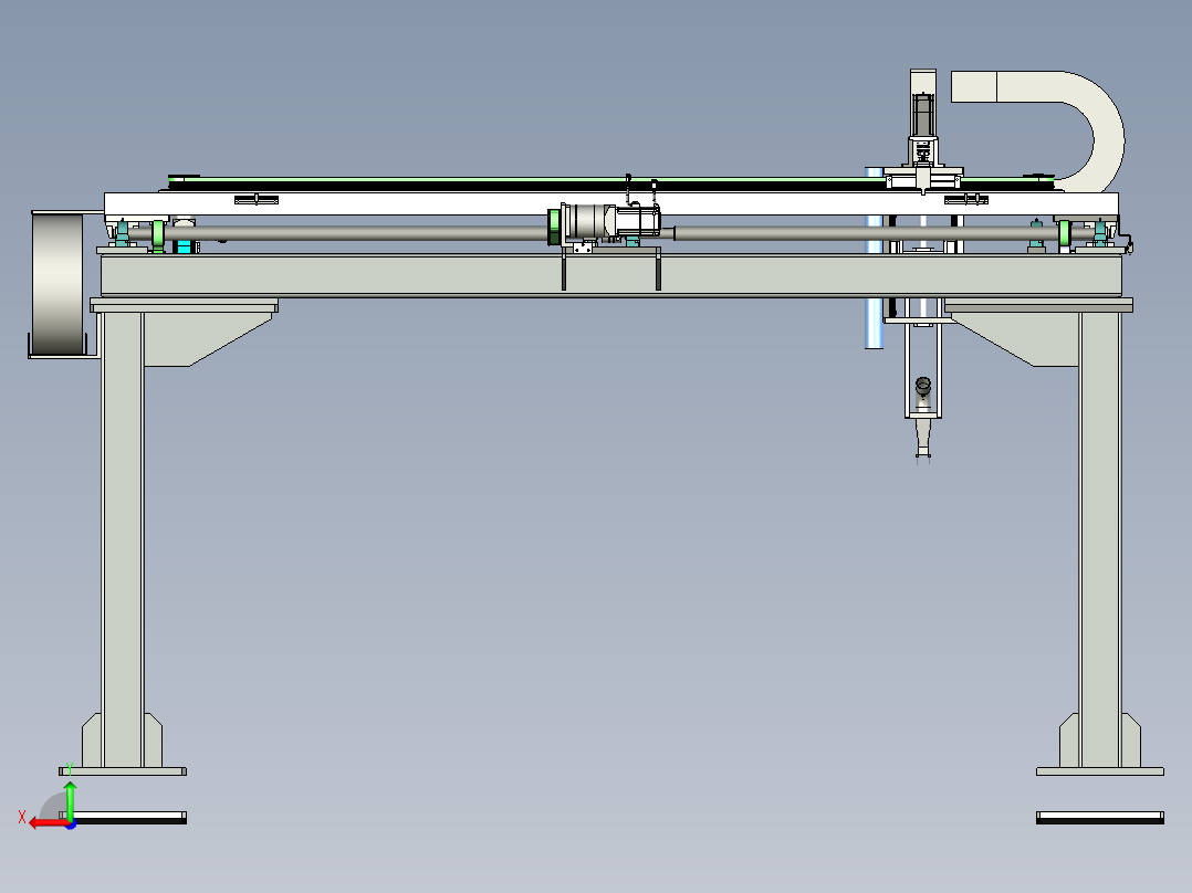 自动清洁设备后视图