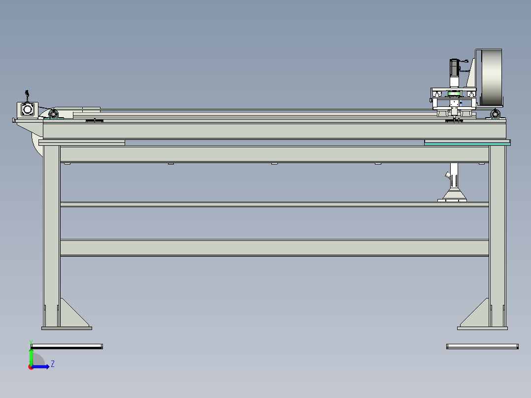 自动清洁设备左视图