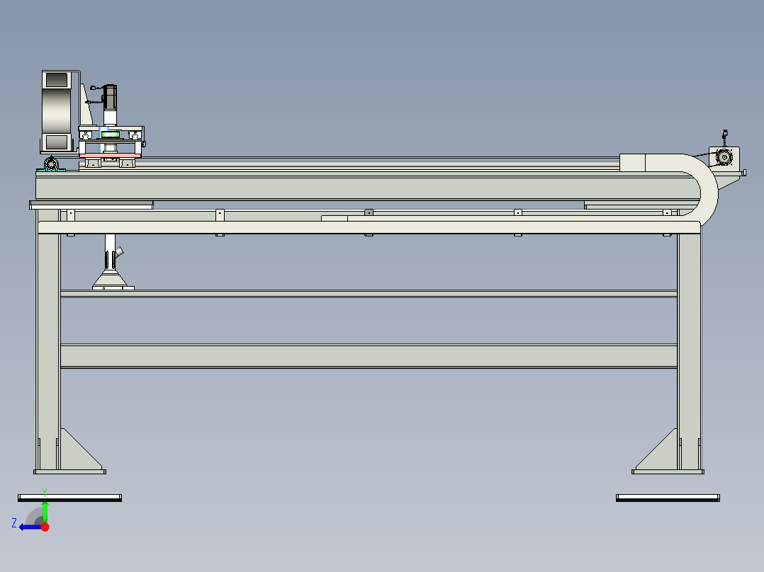 自动清洁设备右视图