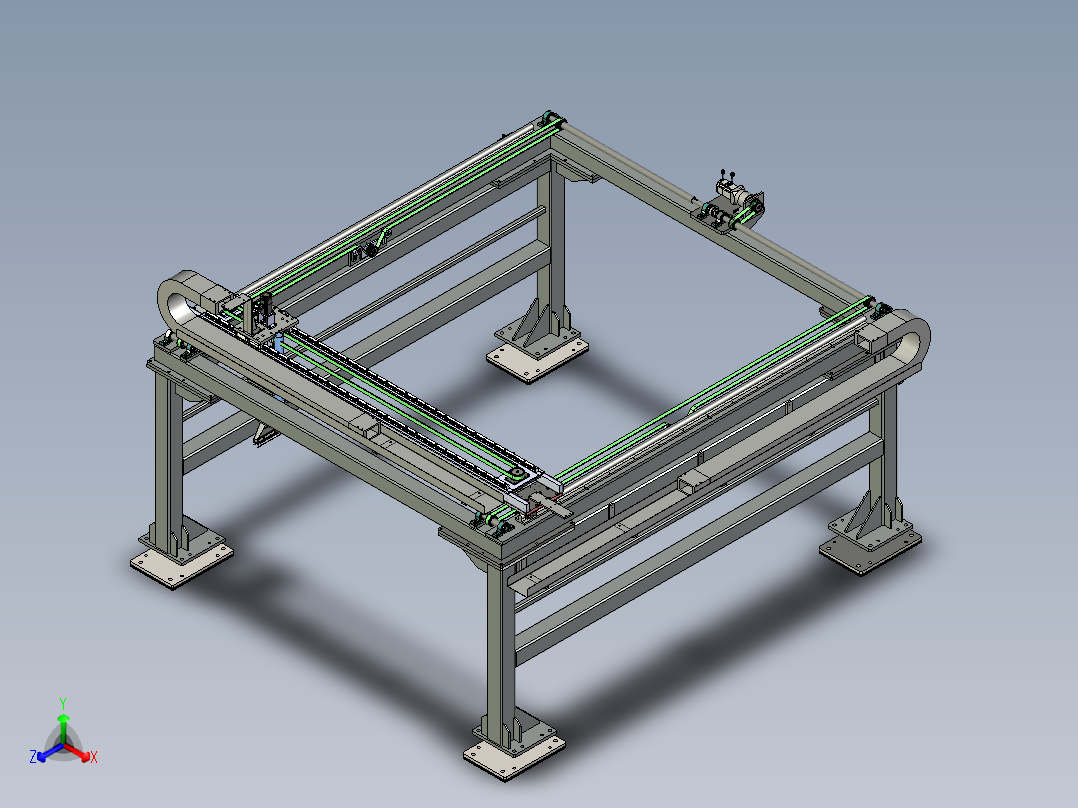 自动清洁设备正等轴测图