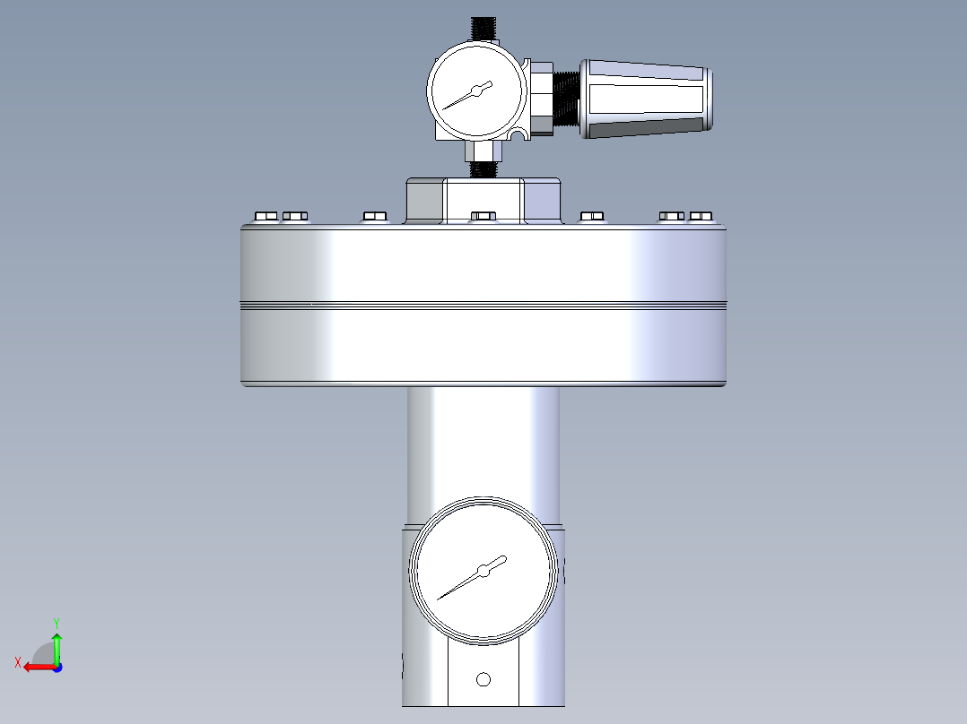 B2005333-流体压力调节器 GRACO后视图