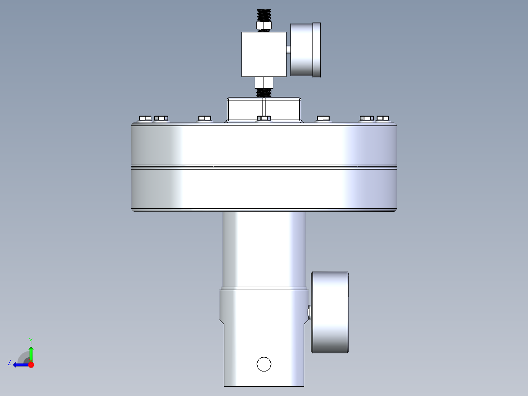 B2005333-流体压力调节器 GRACO右视图