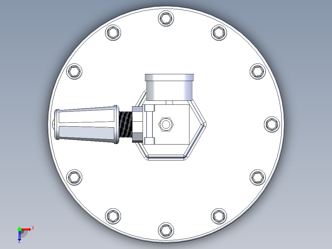 B2005333-流体压力调节器 GRACO俯视图