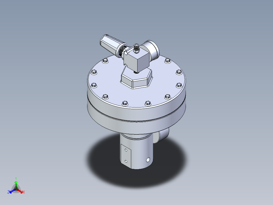 B2005333-流体压力调节器 GRACO正等轴测图