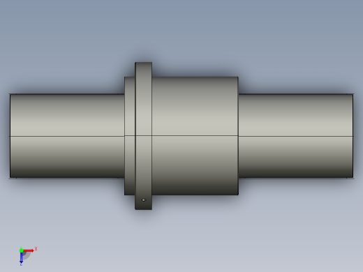 JF20025-8滚珠丝杆3D模型俯视缩略图