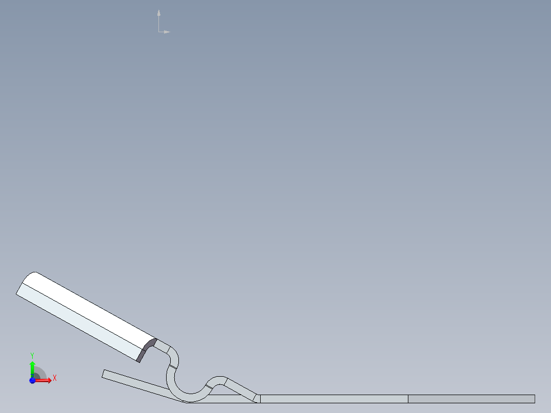 钣金托架(绘制的折弯)前视图