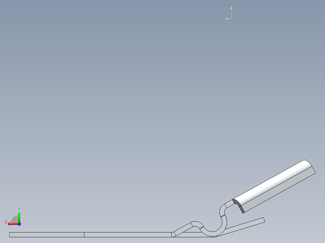 钣金托架(绘制的折弯)后视图