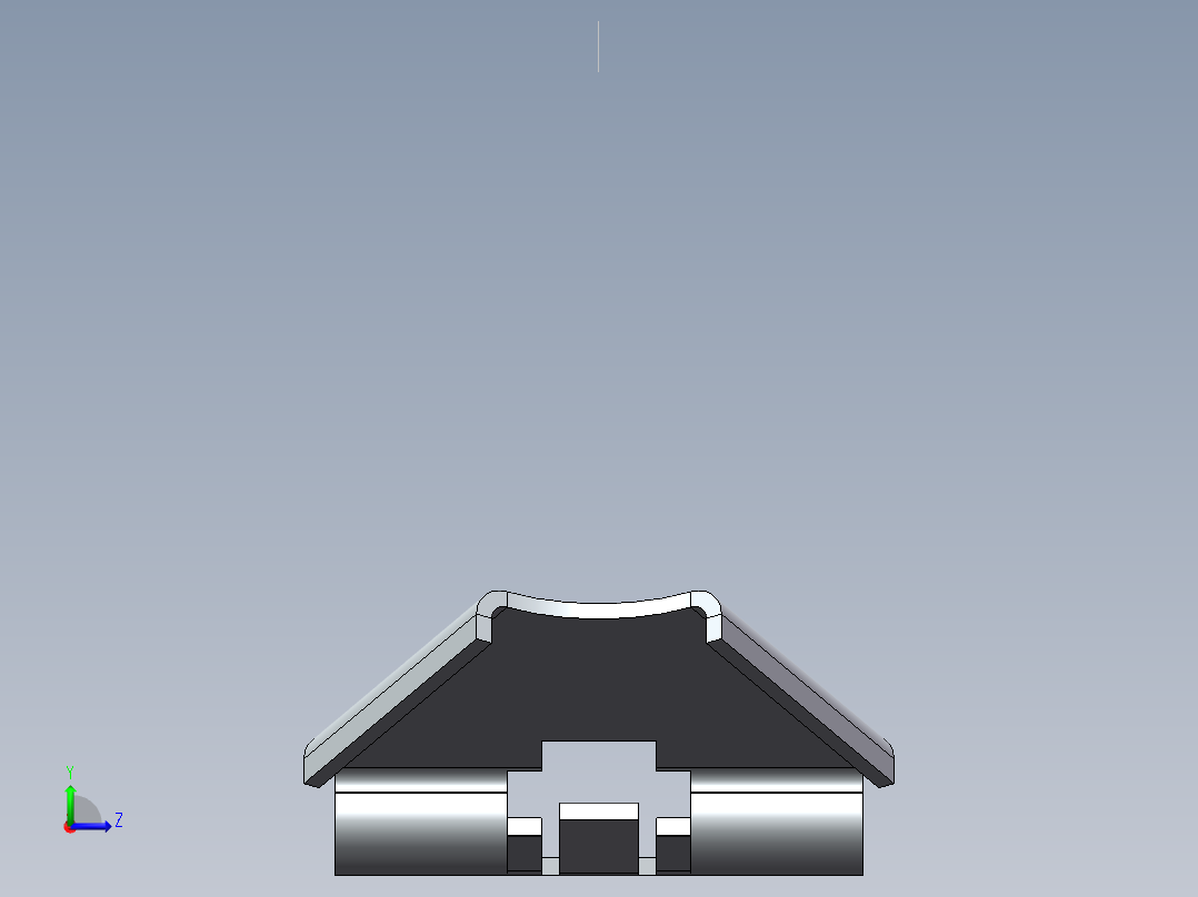 钣金托架(绘制的折弯)左视图