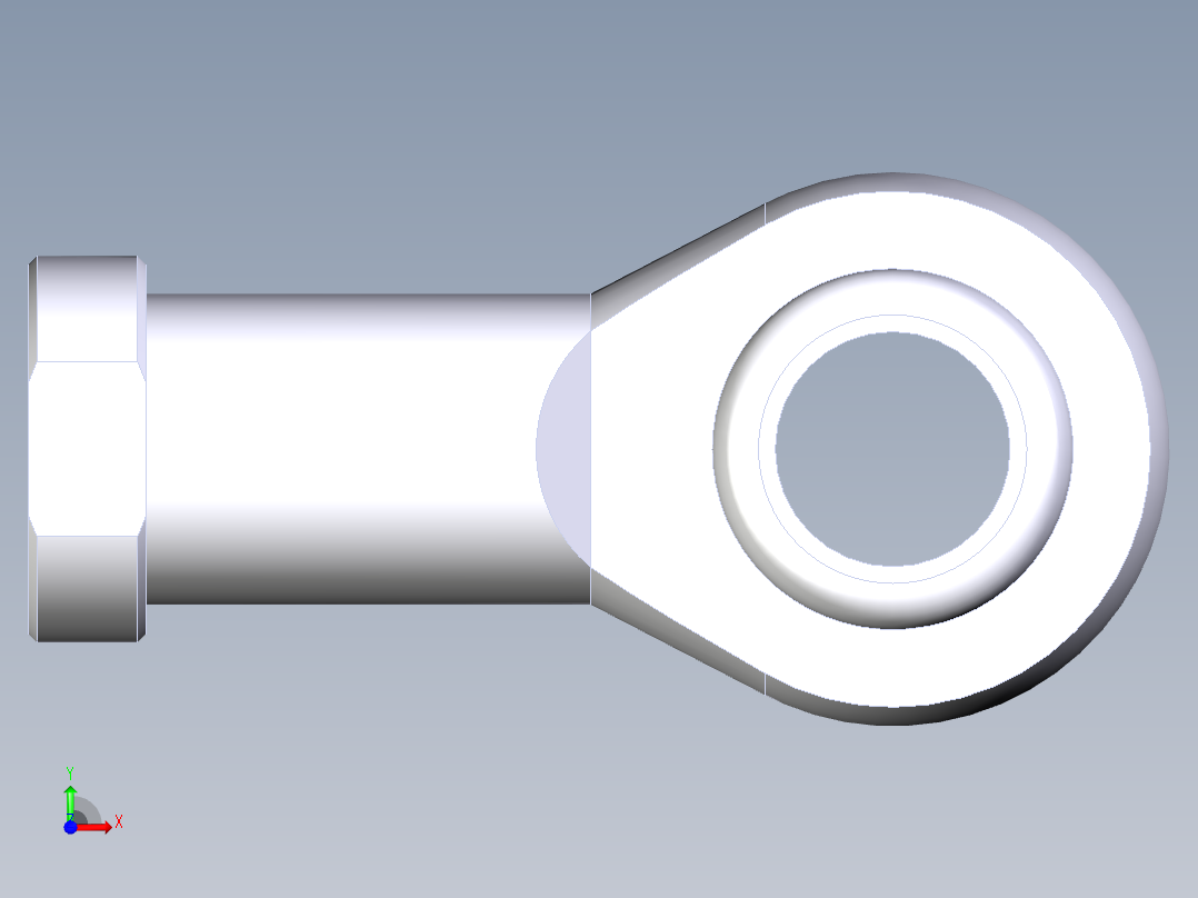 M27X2 杆端前视图