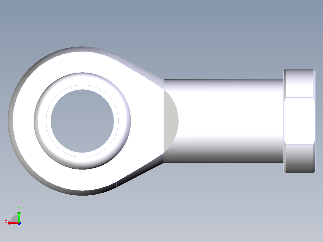 M27X2 杆端后视图