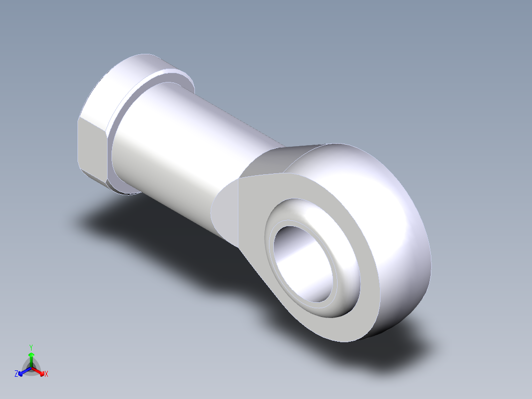 M27X2 杆端正等轴测图
