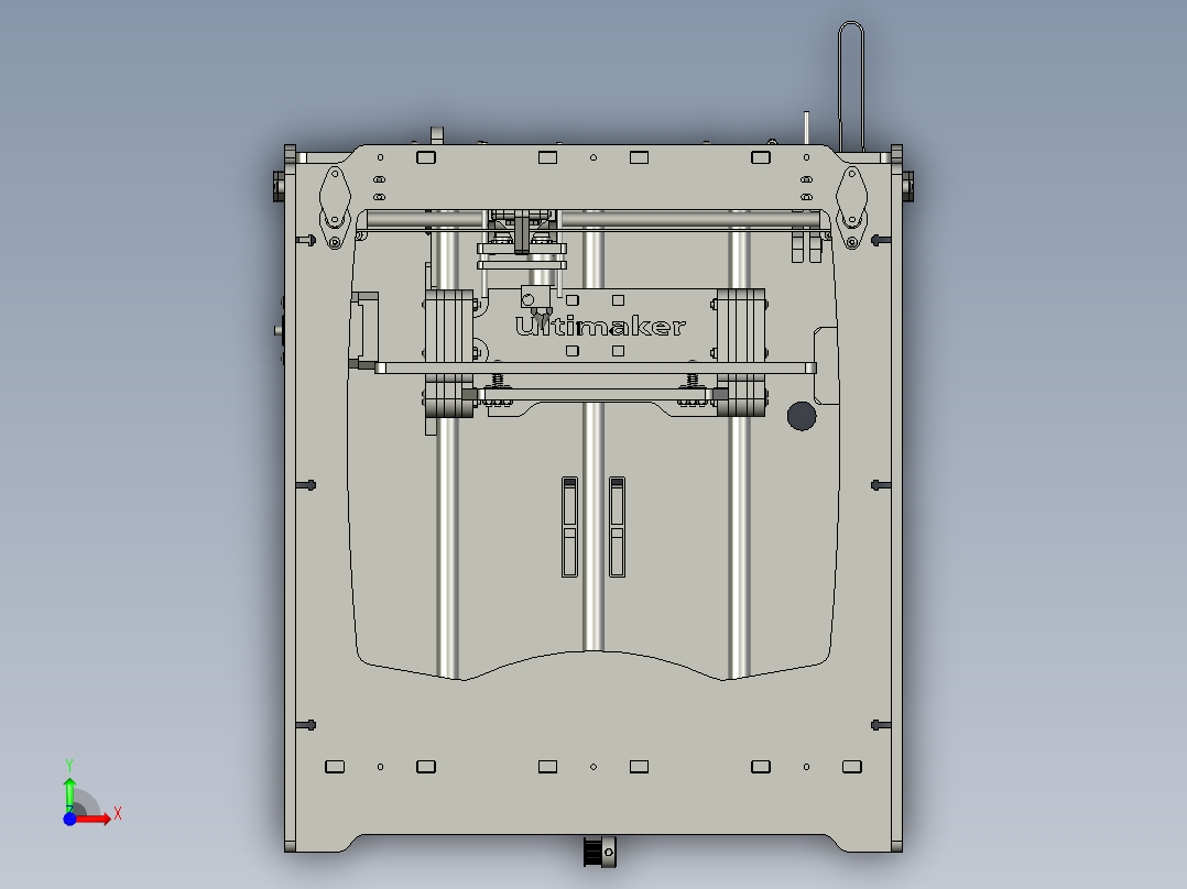 3D字壳打印机发光字打印机前视图