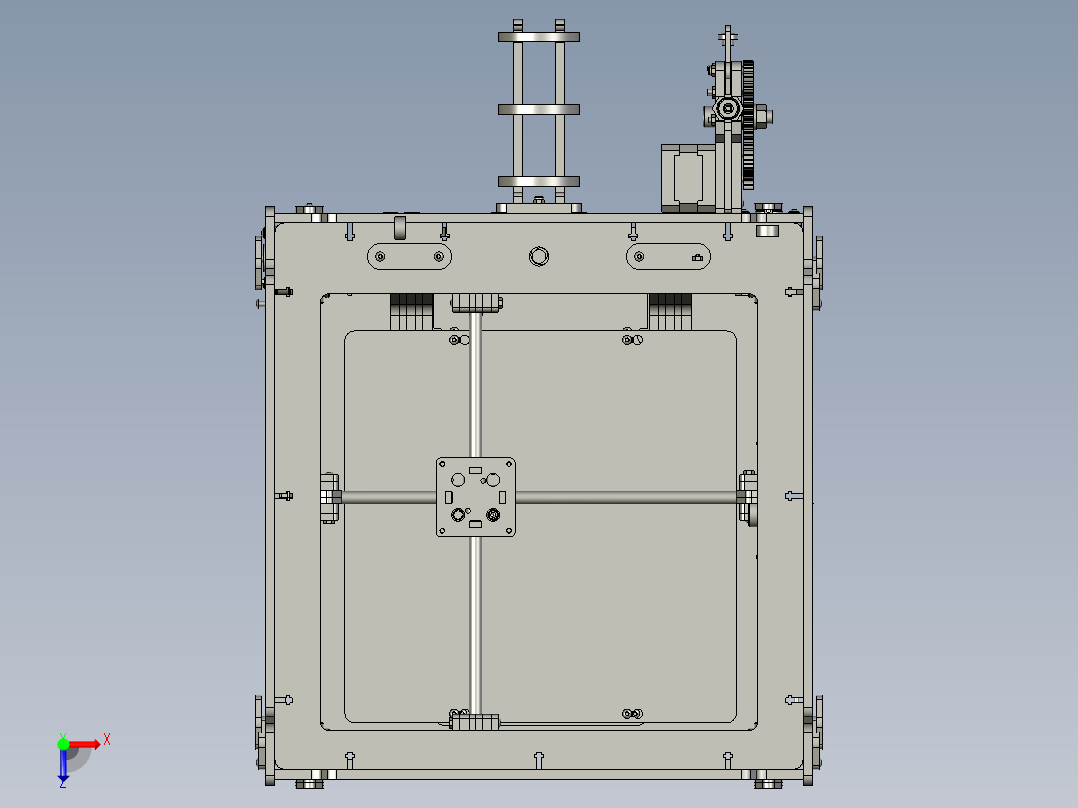 3D字壳打印机发光字打印机俯视图