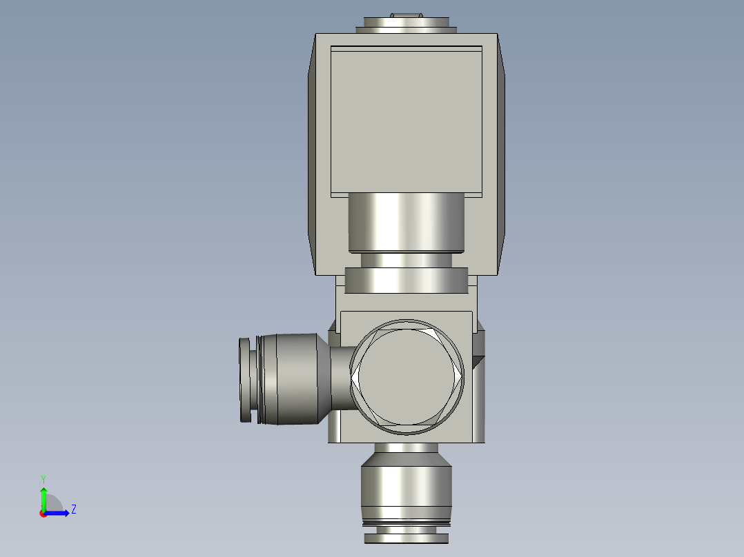 A轴吹屑阀组组件左视图